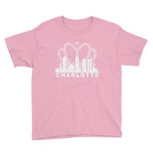 Charlotte Skyline with Crown Sunrise Fade with text - Children