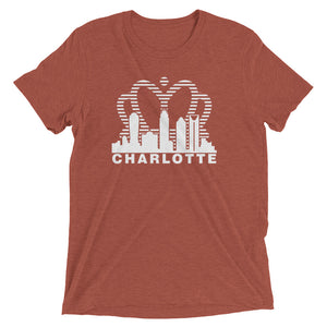 Charlotte Skyline with Crown Sunrise Fade with text - Women