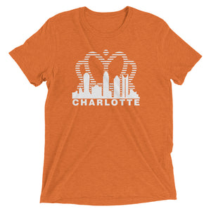 Charlotte Skyline with Crown Sunrise Fade with text - Women