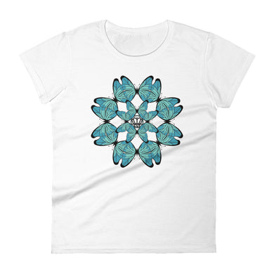 Butterfly Array Fashion Tee - Women