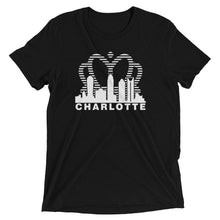 Load image into Gallery viewer, Charlotte Skyline with Crown Sunrise Fade with text - Women