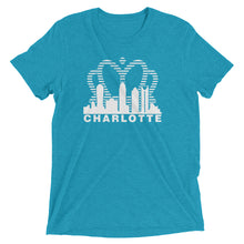 Load image into Gallery viewer, Charlotte Skyline with Crown Sunrise Fade with text - Women