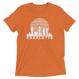 Charlotte Skyline Sunrise with text - Women