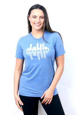 Charlotte Skyline Fade with Text - Women